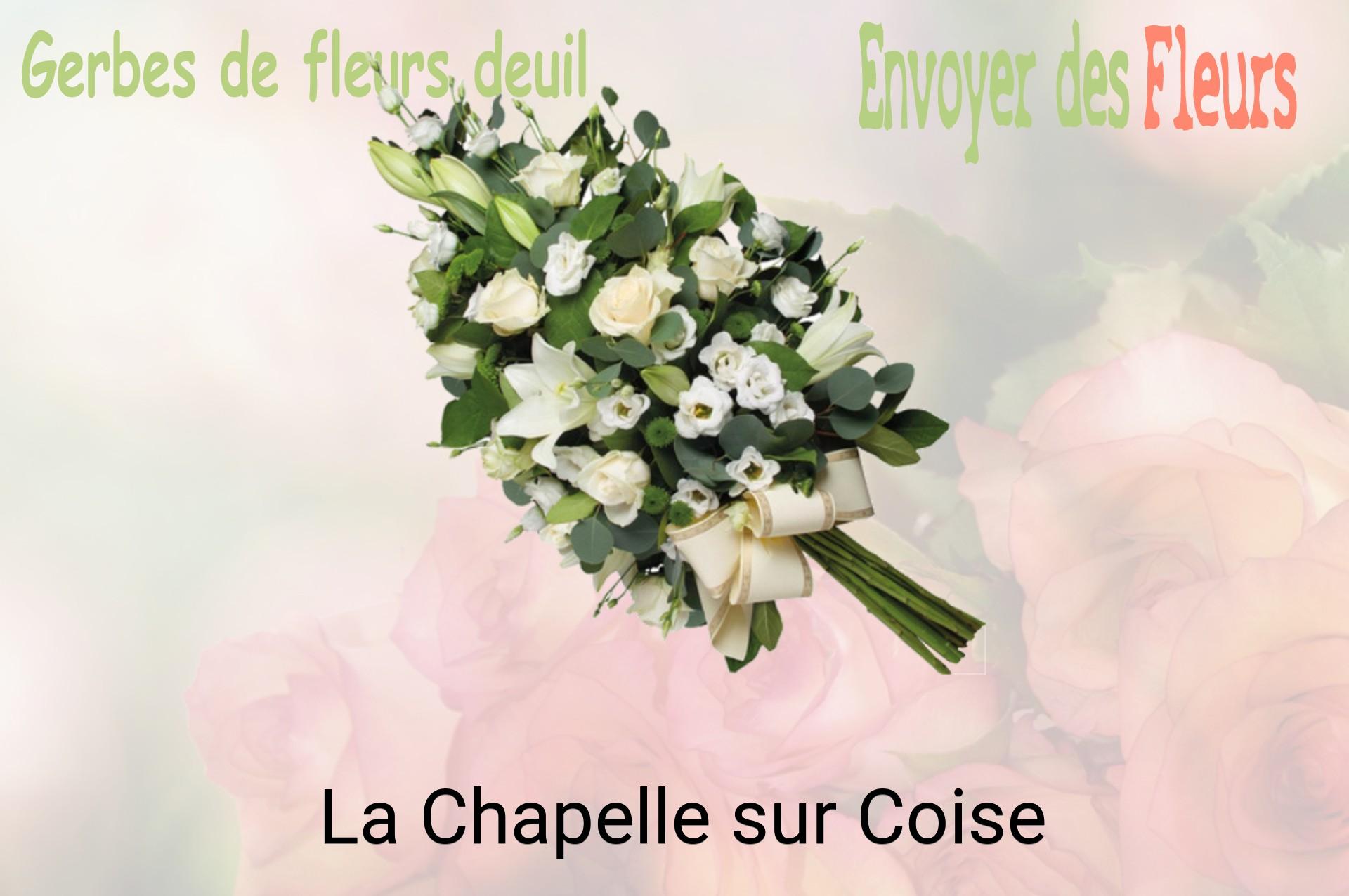 Gerbe de fleurs de deuil livrée à La Chapelle-sur-Coise